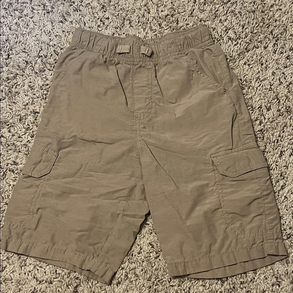 3/$10 Boys Jumping Beans Boys Cargo Shorts Elastic Drawstring Khaki Size 7